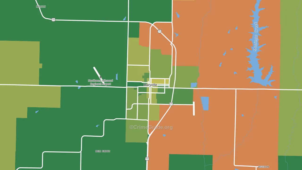 64468, MO Map of Vehicle Theft Rates