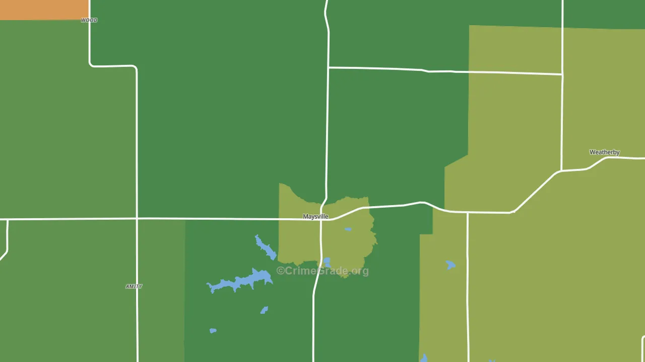64469, MO Map of Vehicle Theft Rates