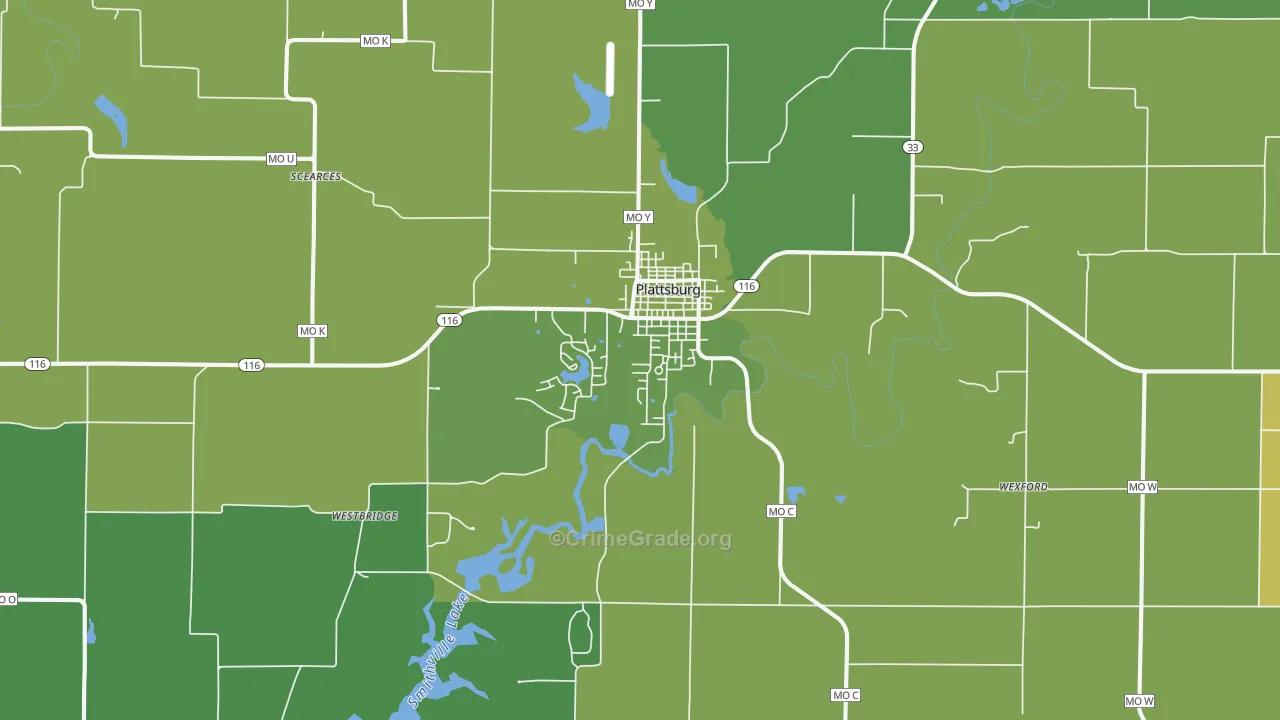 64477, MO Map of Vehicle Theft Rates