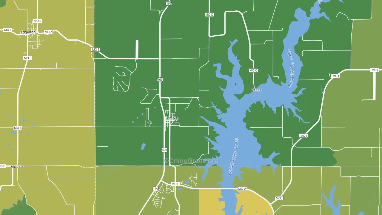 64492, MO Map of Vehicle Theft Rates