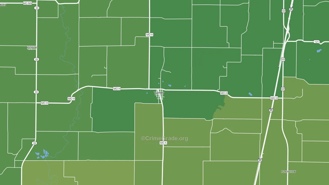 64493, MO Map of Vehicle Theft Rates