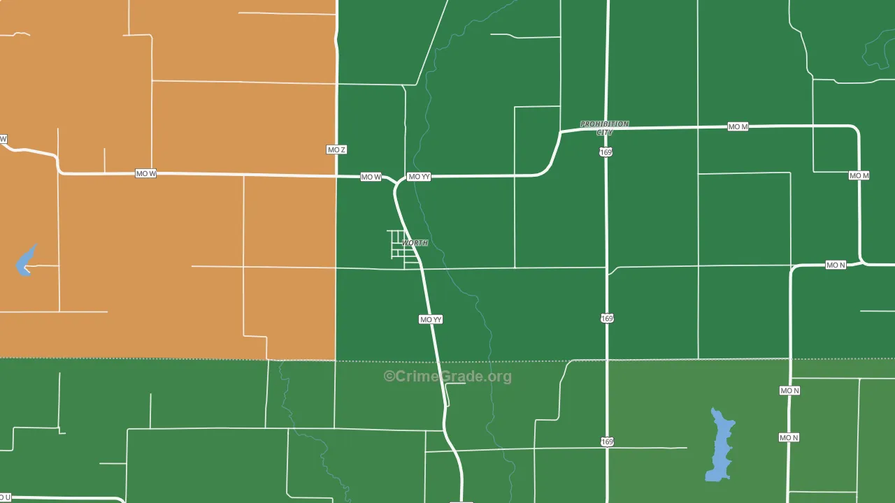 64499, MO Map of Vehicle Theft Rates