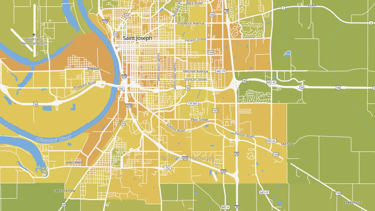64503, MO Map of Vehicle Theft Rates