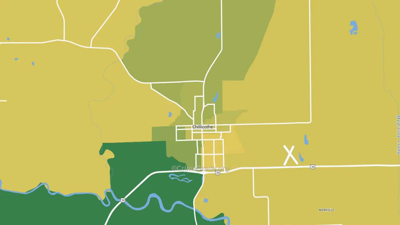 64601, MO Map of Vehicle Theft Rates