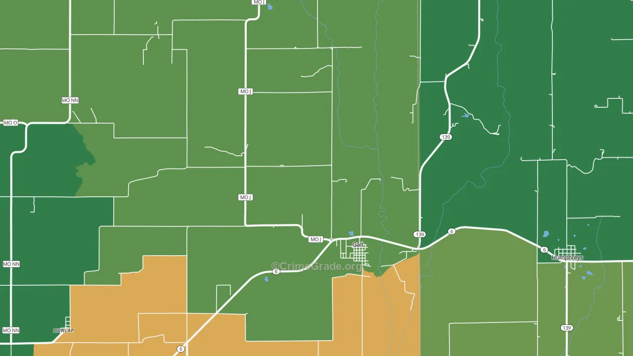 64641, MO Map of Vehicle Theft Rates