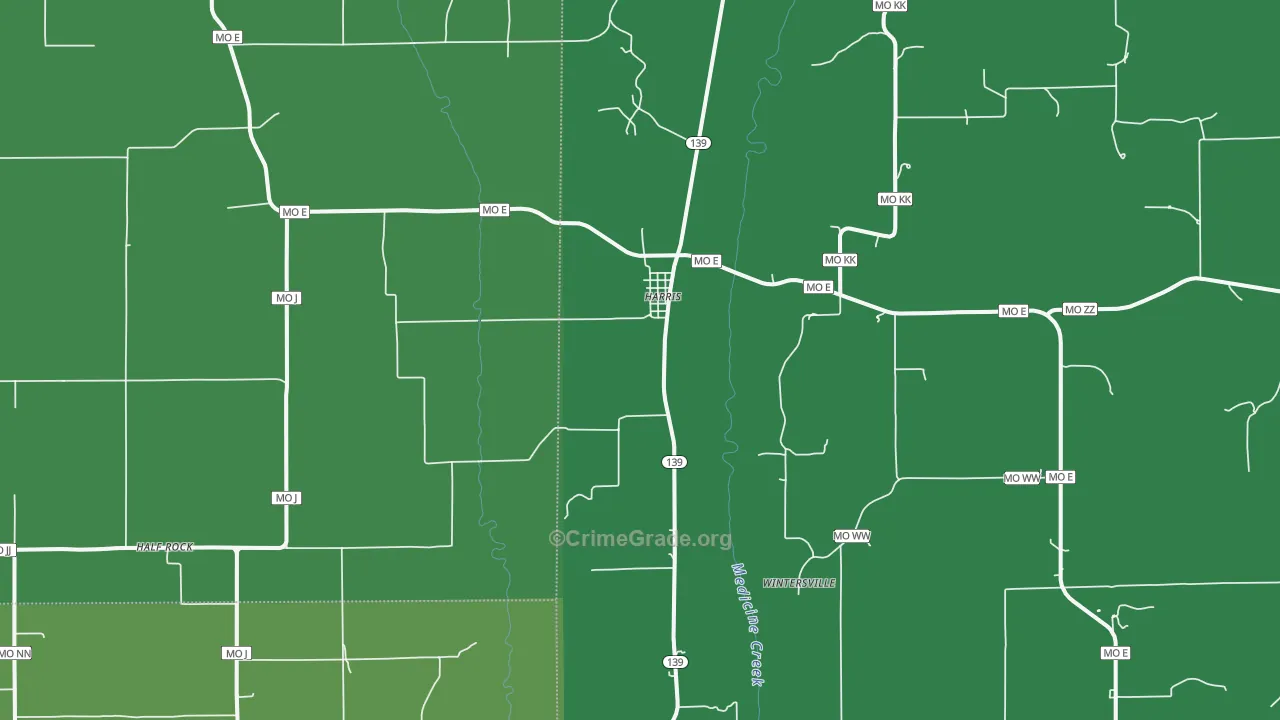 64645, MO Map of Vehicle Theft Rates
