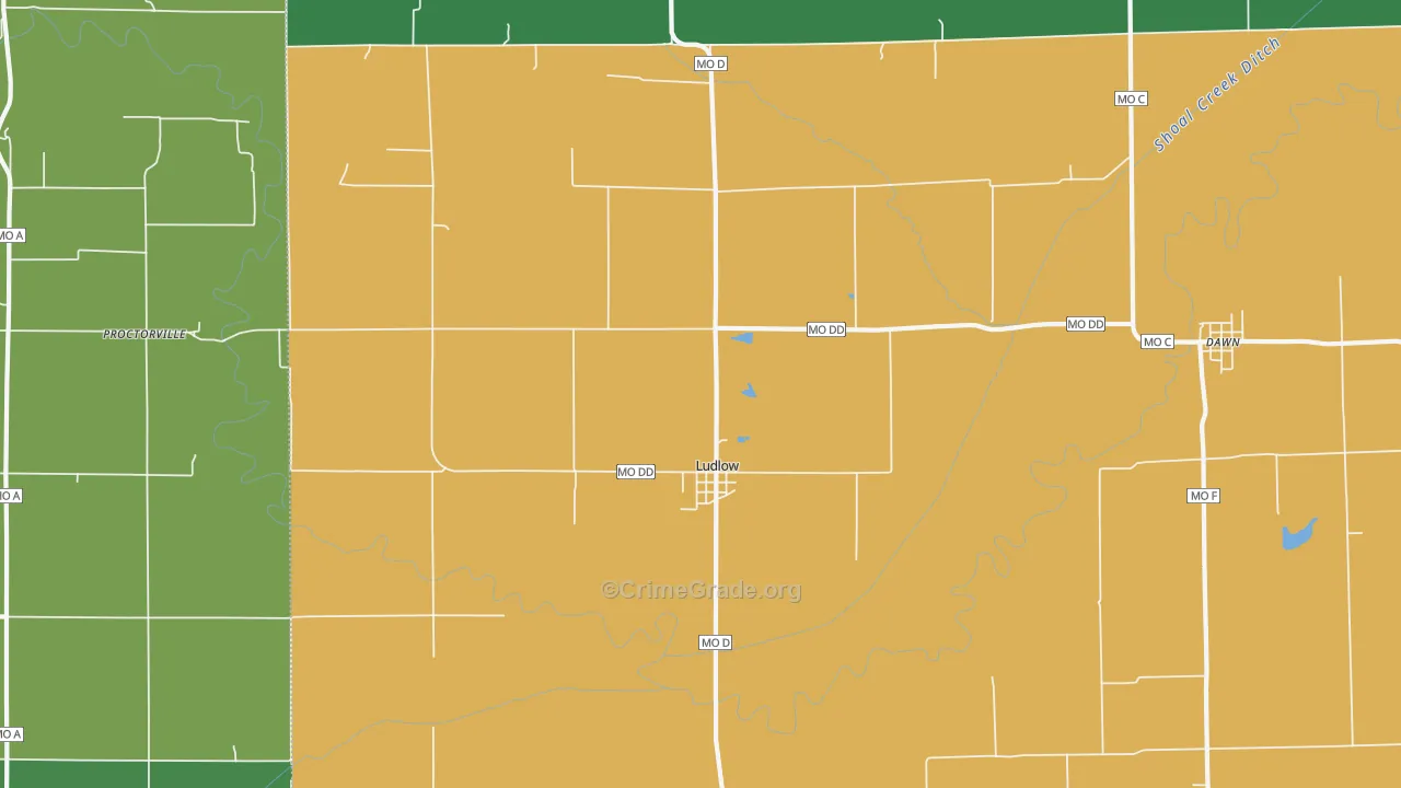 64656, MO Map of Vehicle Theft Rates