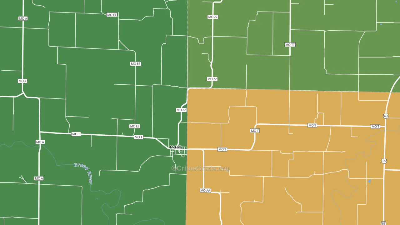 64657, MO Map of Vehicle Theft Rates