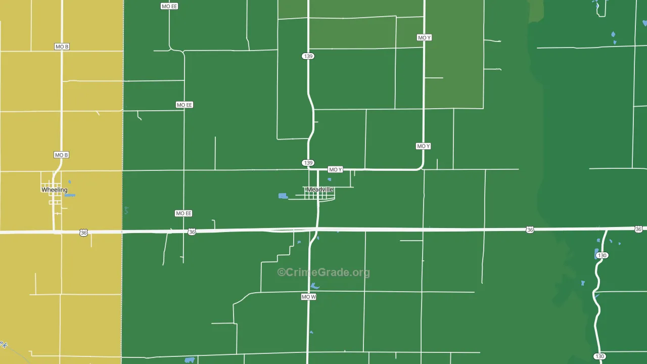 64659, MO Map of Vehicle Theft Rates