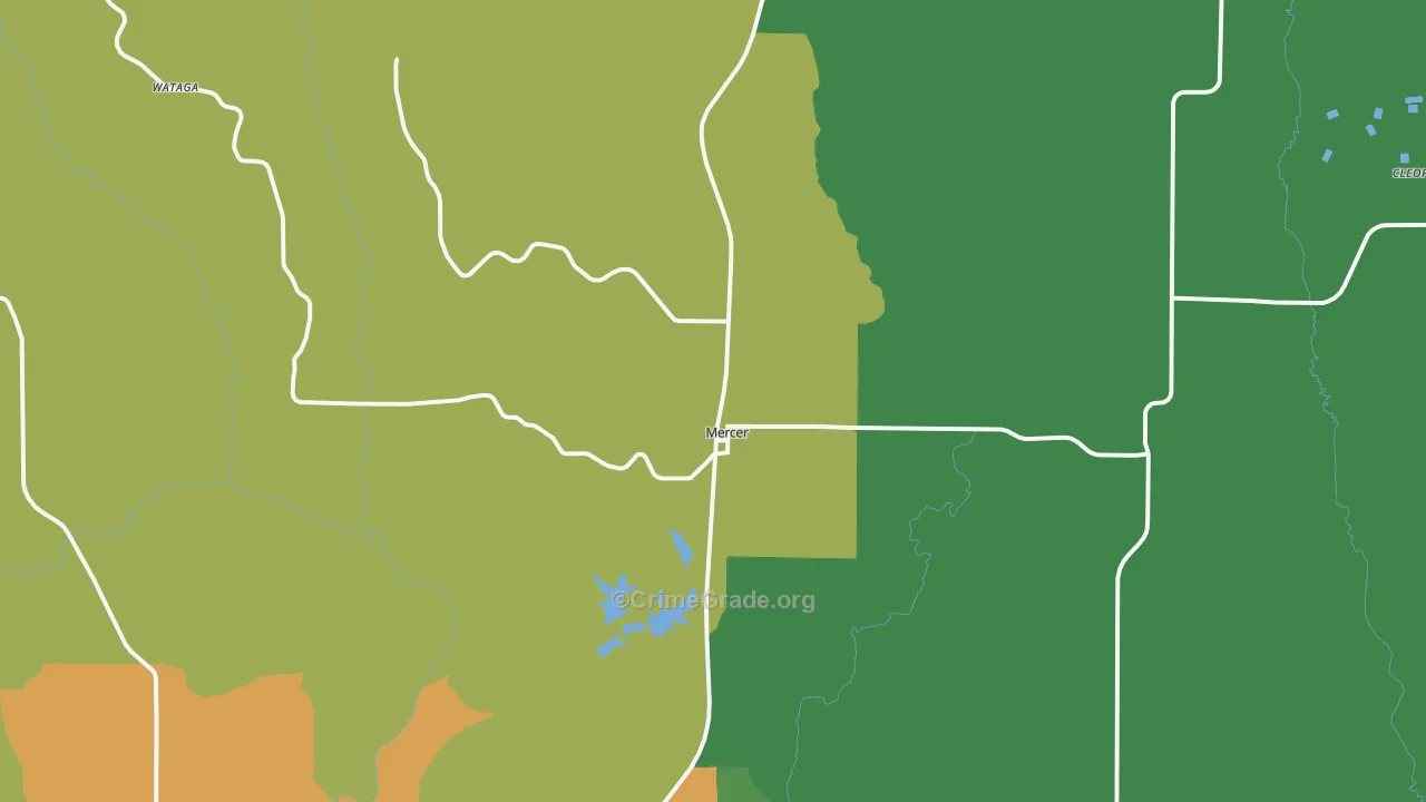 64661, MO Map of Vehicle Theft Rates