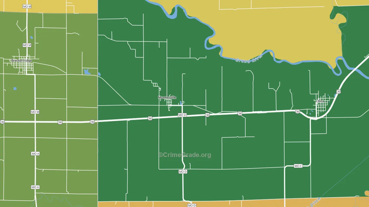 64664, MO Map of Vehicle Theft Rates