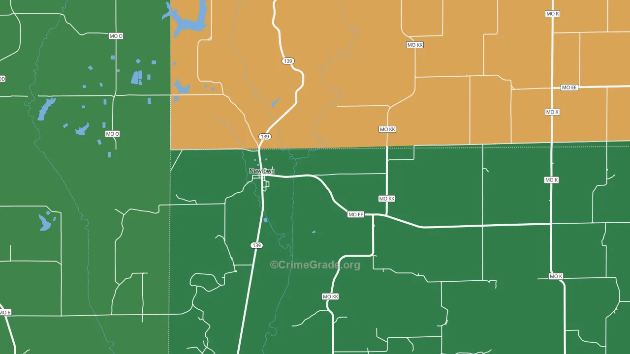 64667, MO Map of Vehicle Theft Rates
