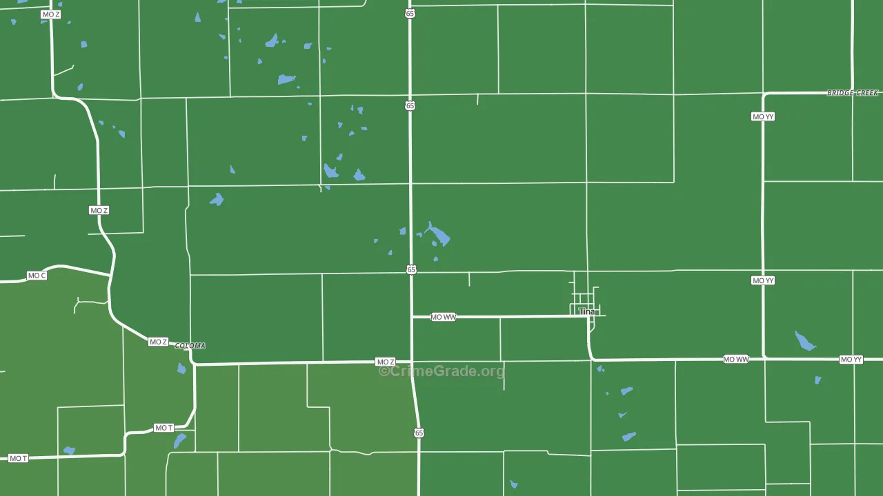 64682, MO Map of Vehicle Theft Rates