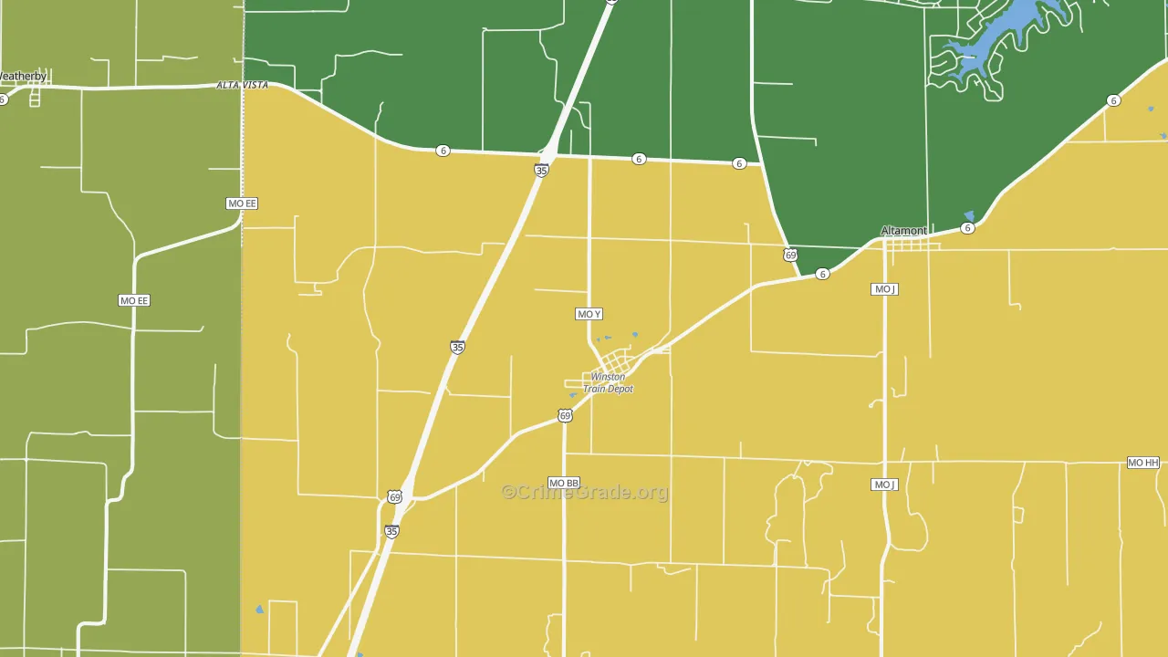 64689, MO Map of Vehicle Theft Rates