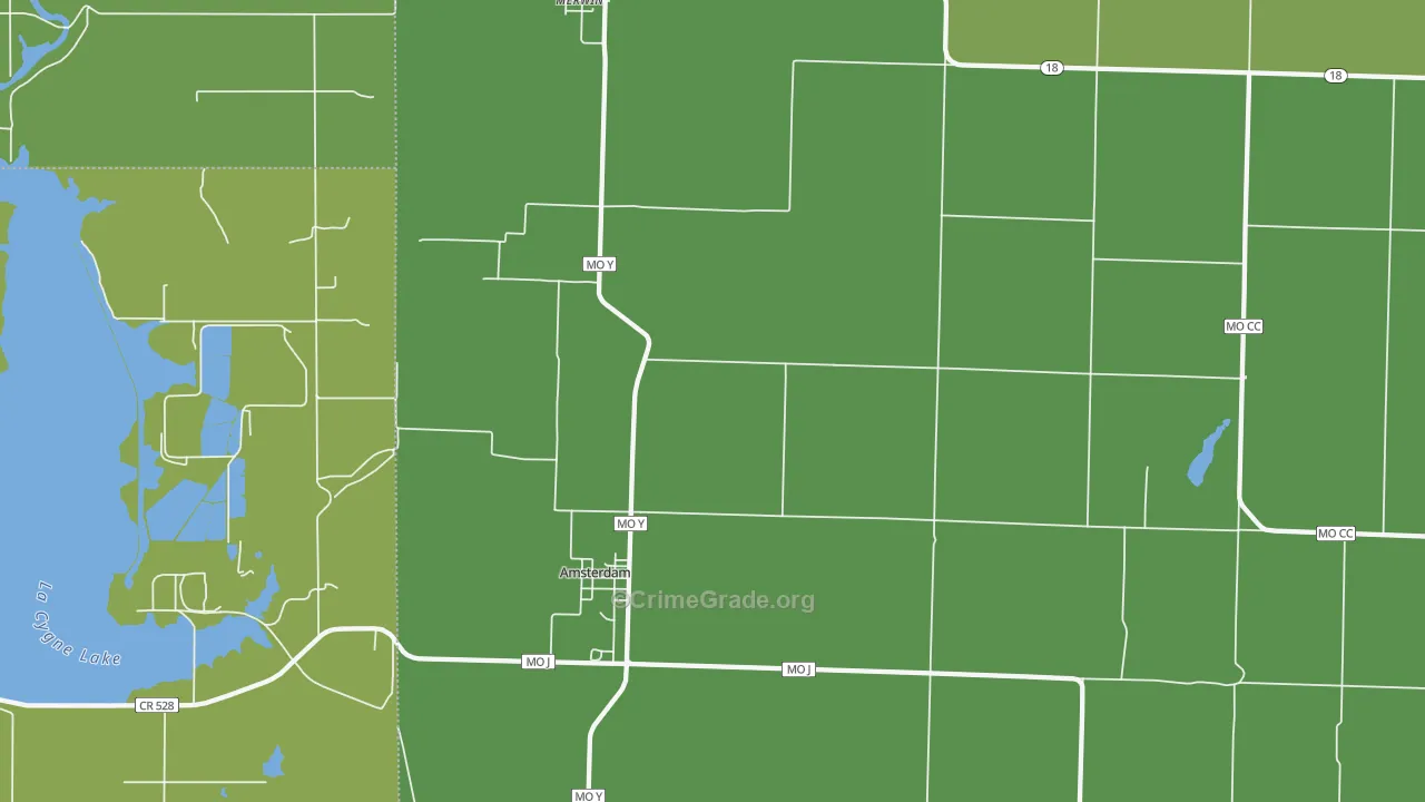 64723, MO Map of Vehicle Theft Rates
