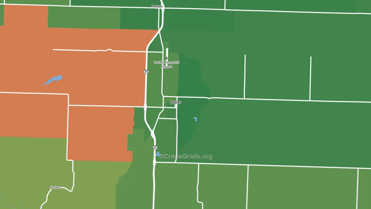 64730, MO Map of Vehicle Theft Rates