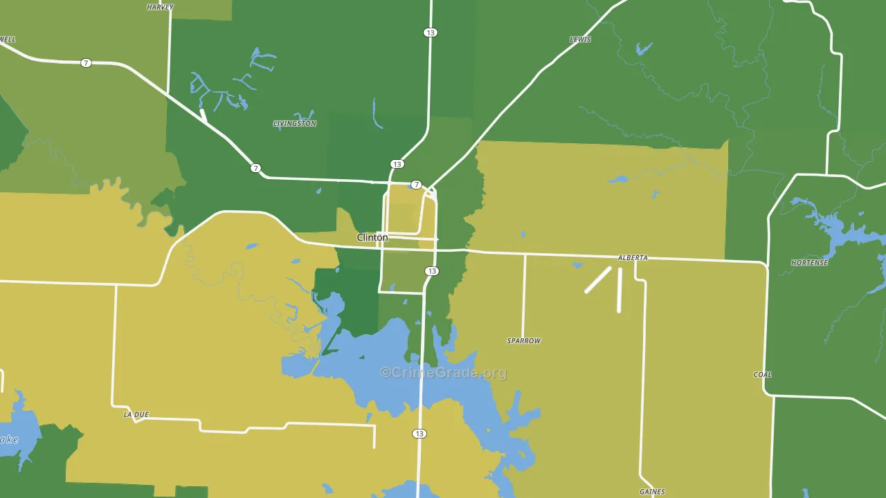 64735, MO Map of Vehicle Theft Rates