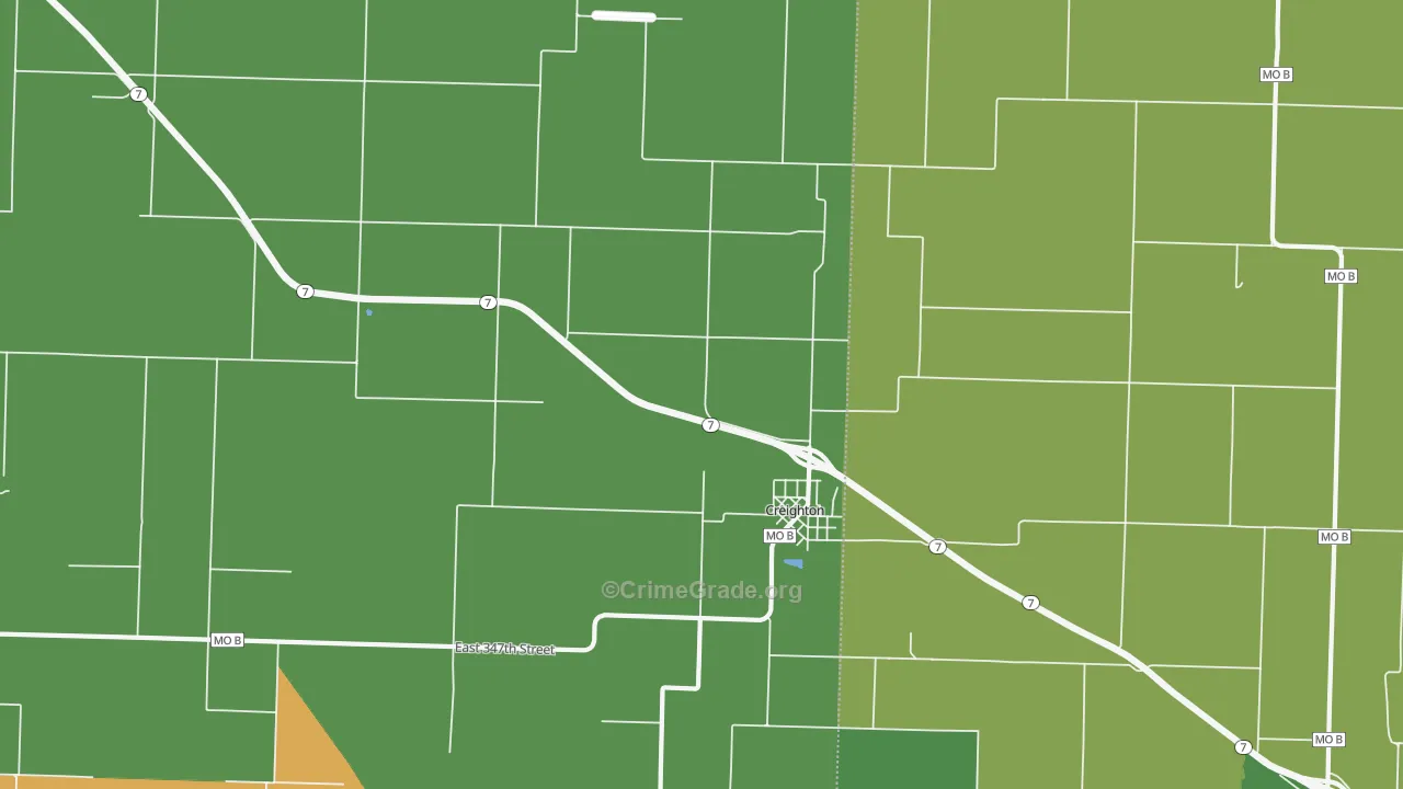 64739, MO Map of Vehicle Theft Rates