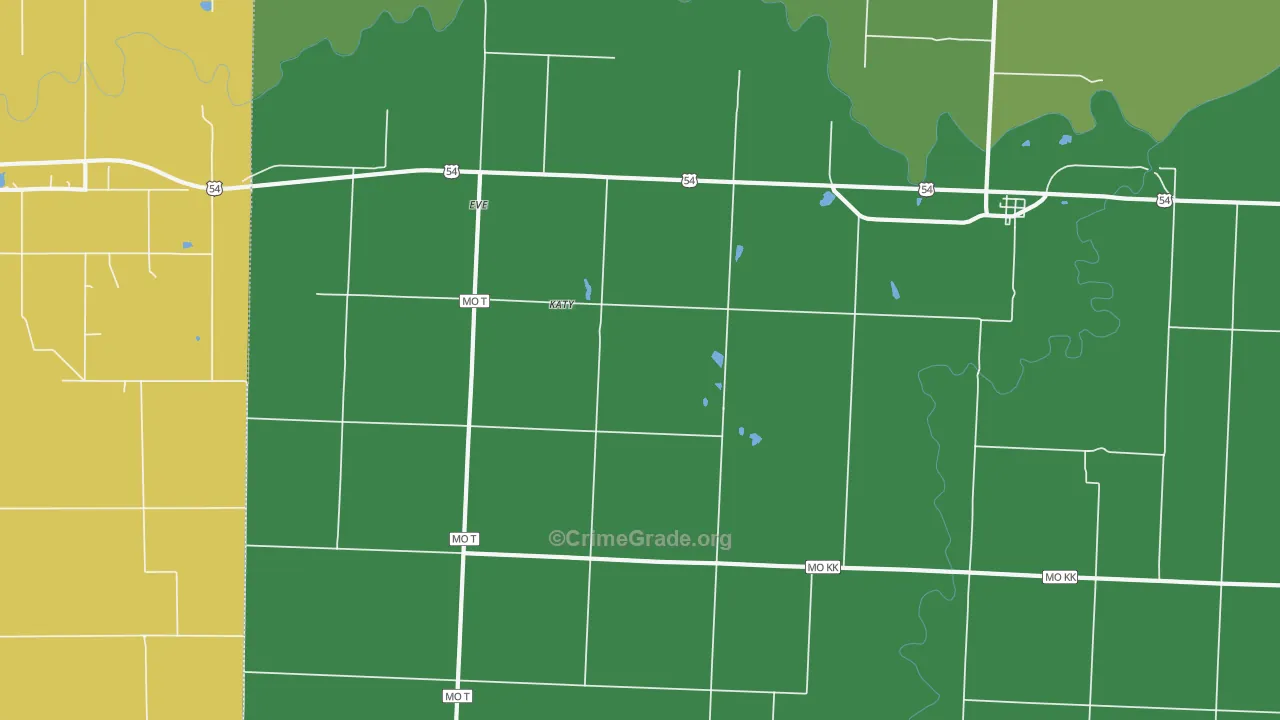 64741, MO Map of Vehicle Theft Rates