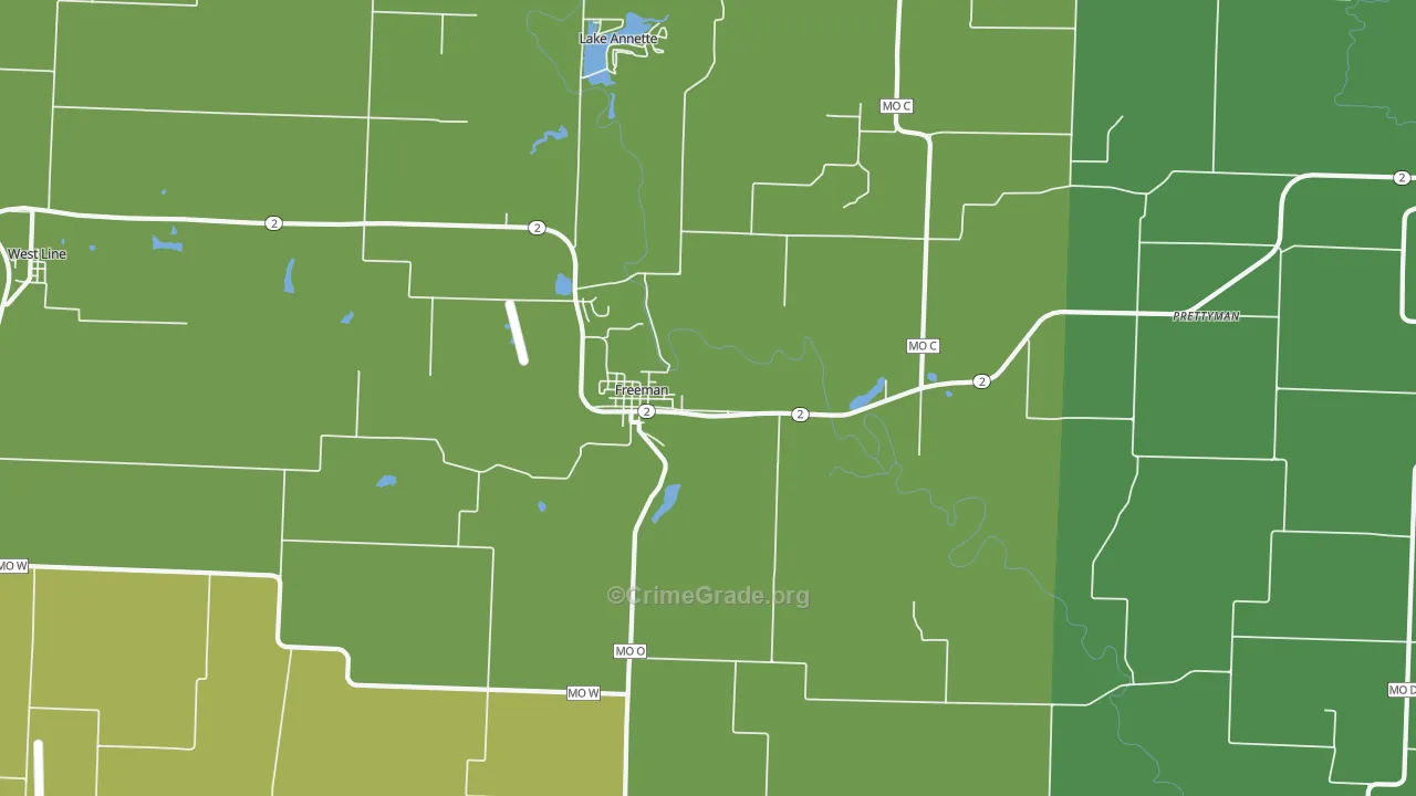 64746, MO Map of Vehicle Theft Rates