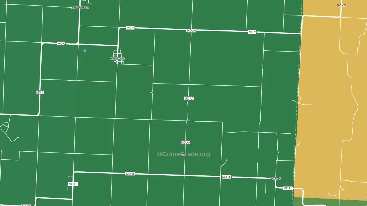64750, MO Map of Vehicle Theft Rates