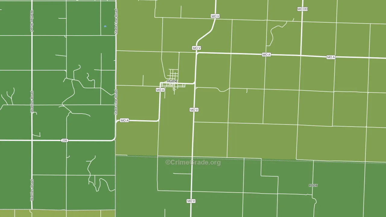 64752, MO Map of Vehicle Theft Rates