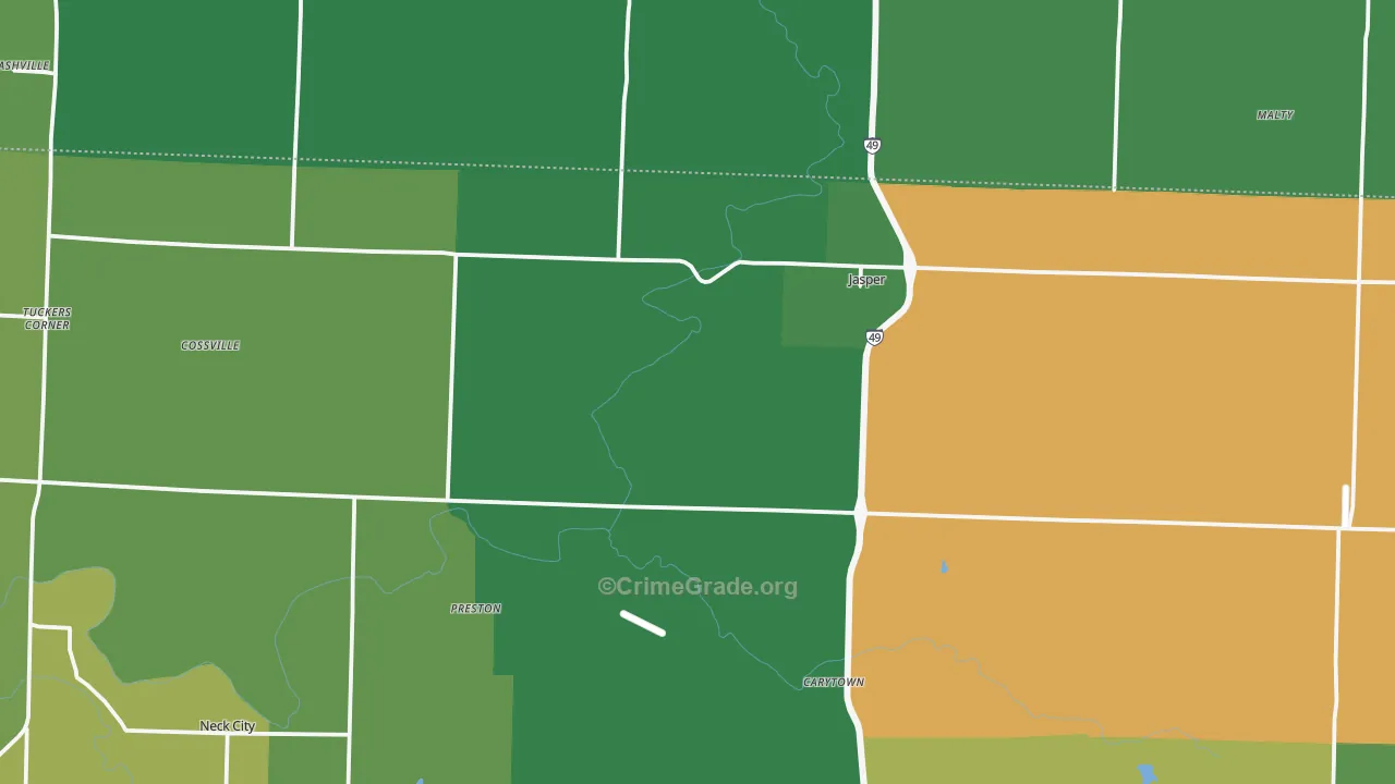 64755, MO Map of Vehicle Theft Rates