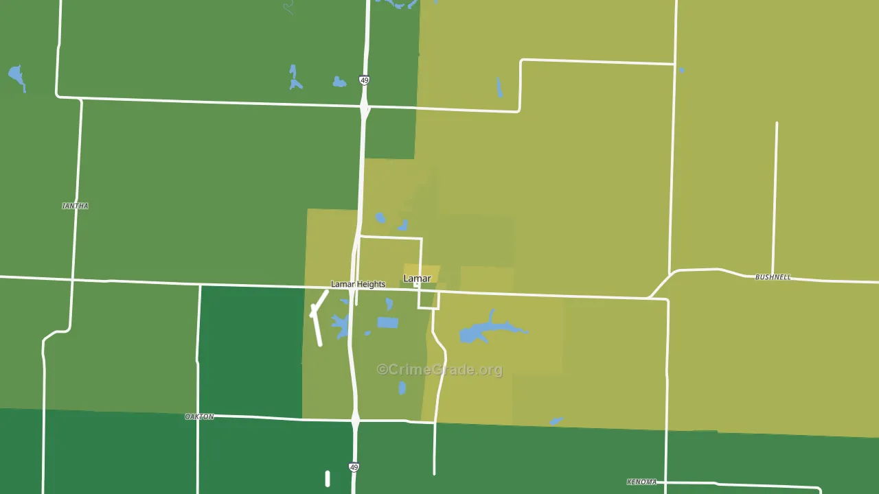 64759, MO Map of Vehicle Theft Rates