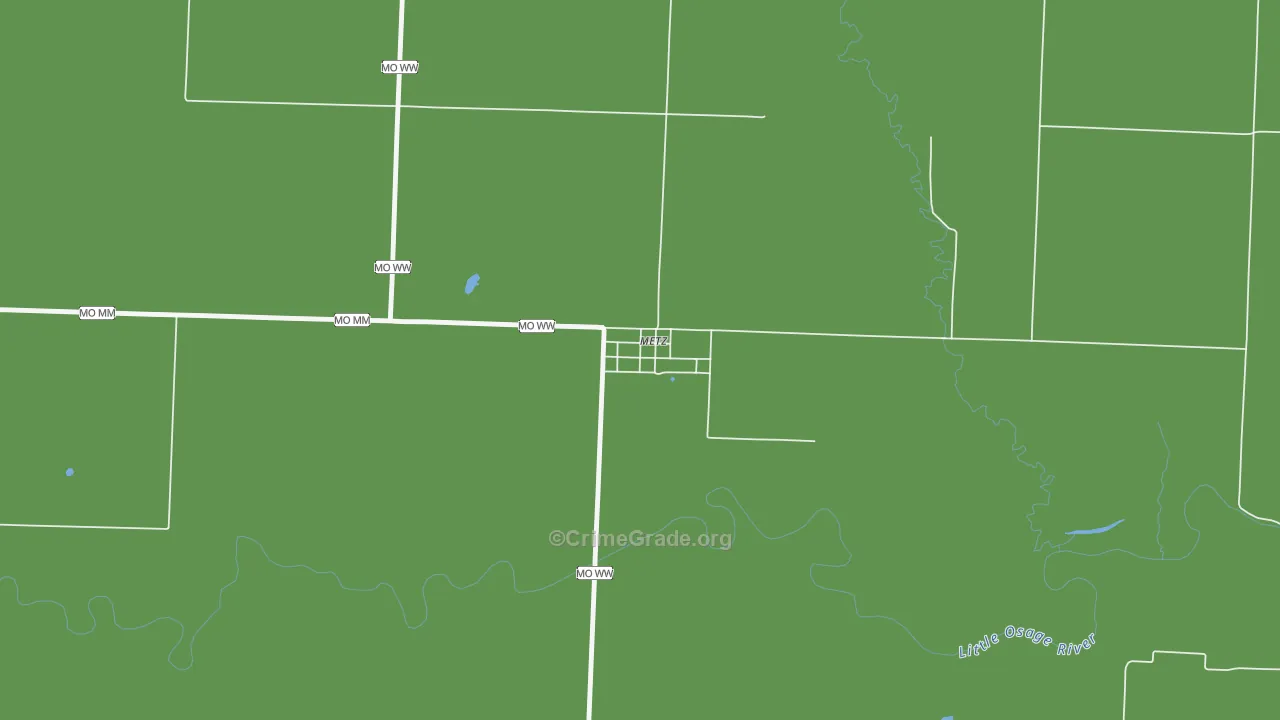 64765, MO Map of Vehicle Theft Rates