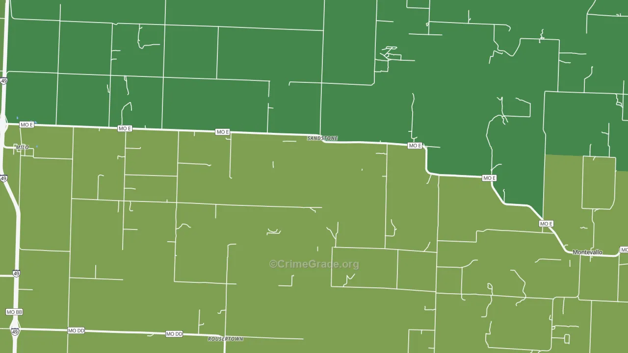 64767, MO Map of Vehicle Theft Rates