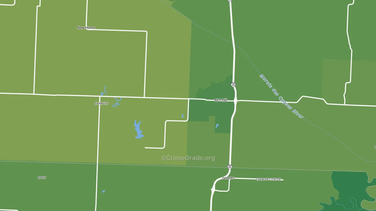 64779, MO Map of Vehicle Theft Rates