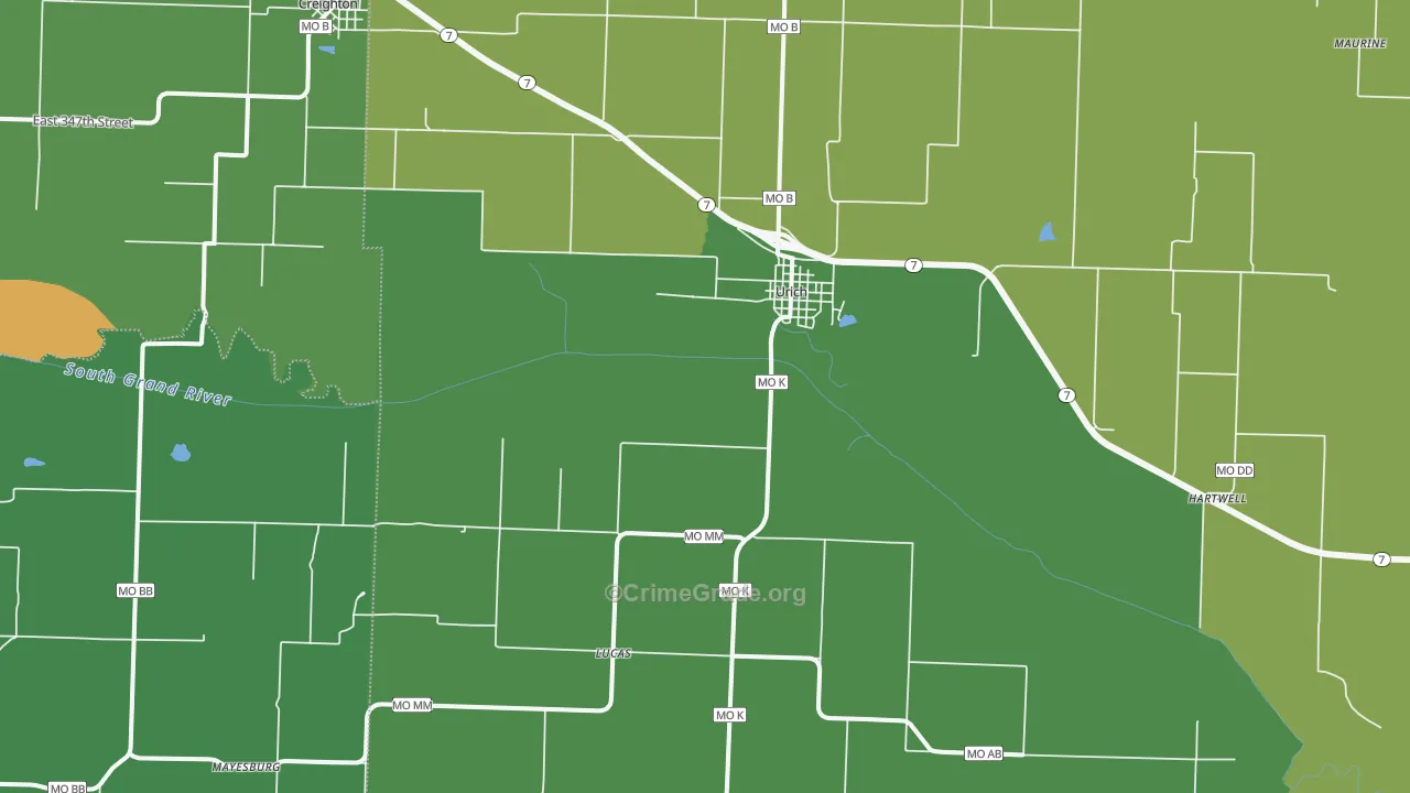64788, MO Map of Vehicle Theft Rates