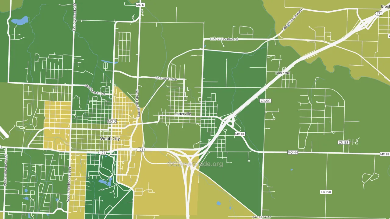 64835, MO Map of Vehicle Theft Rates