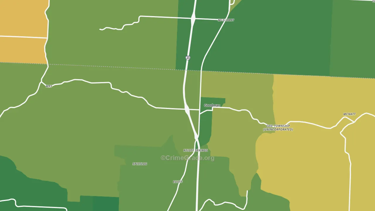 64843, MO Map of Vehicle Theft Rates