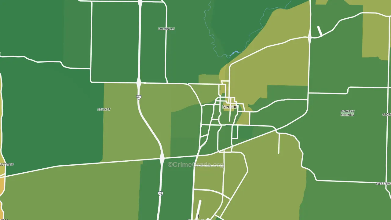 64850, MO Map of Vehicle Theft Rates