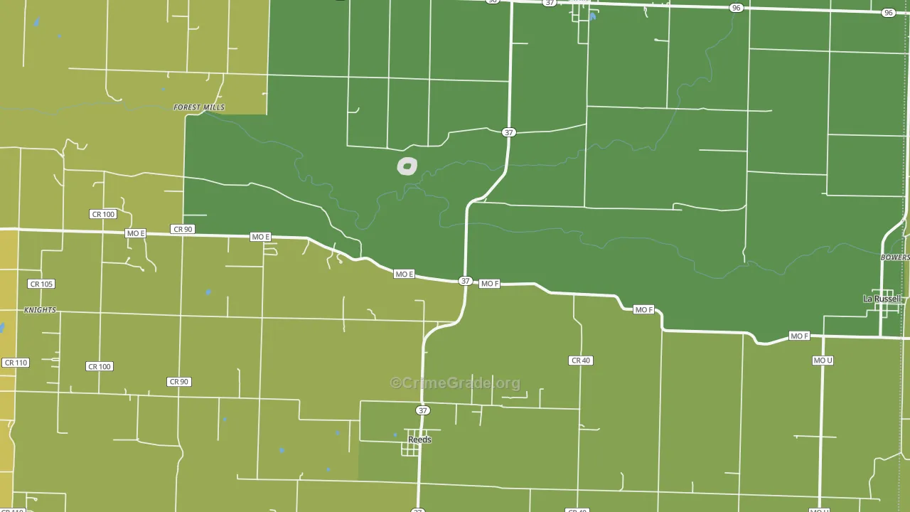 64859, MO Map of Vehicle Theft Rates