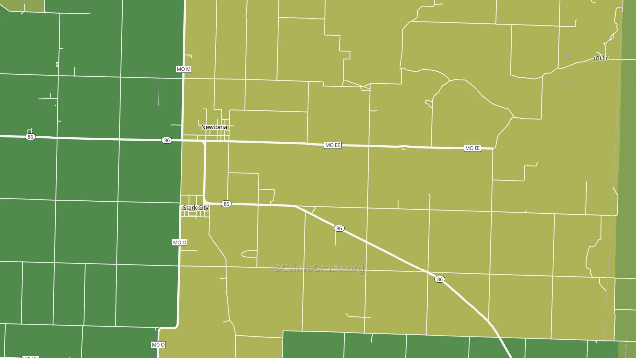 64866, MO Map of Vehicle Theft Rates