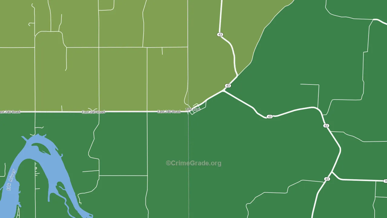 64868, MO Map of Vehicle Theft Rates