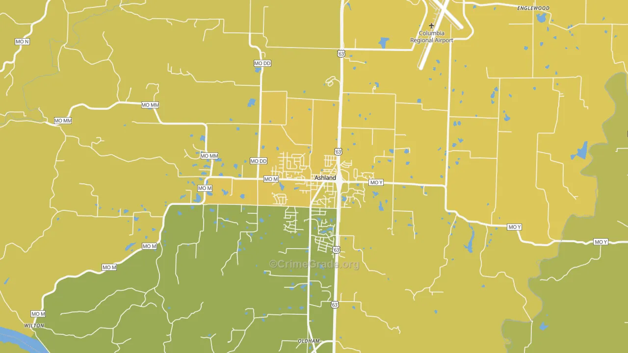 65010, MO Map of Vehicle Theft Rates