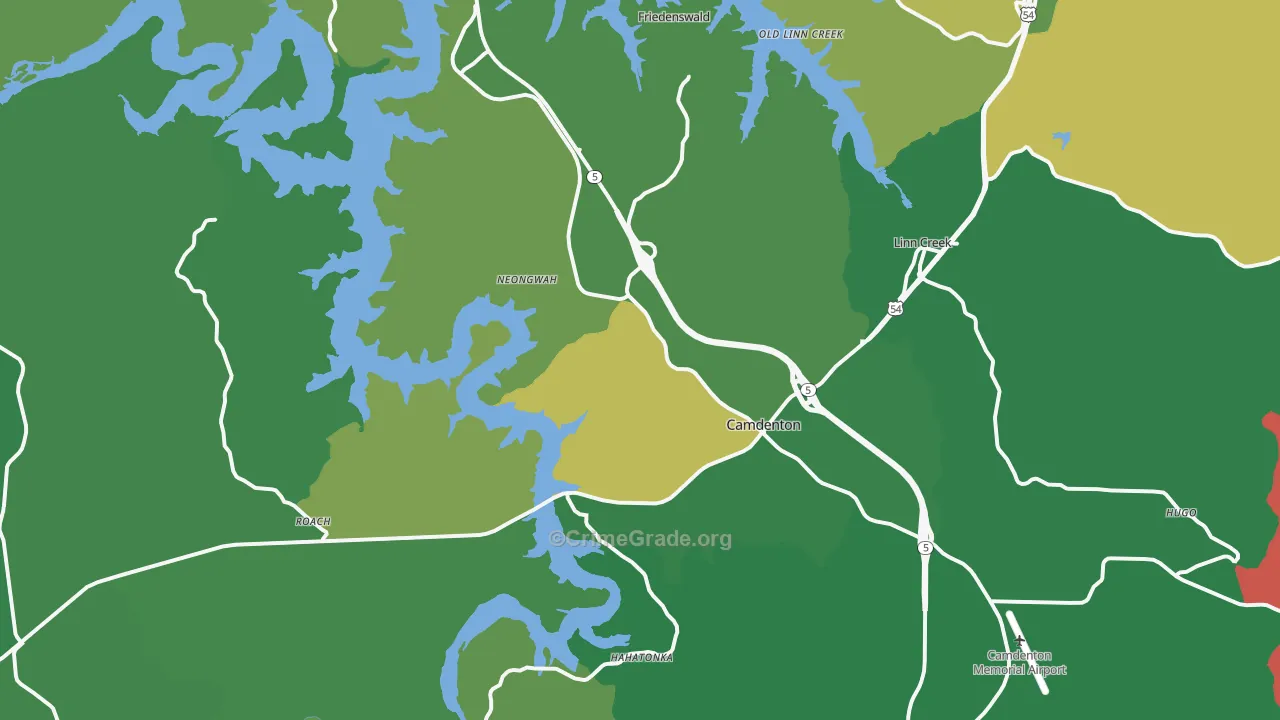 65020, MO Map of Vehicle Theft Rates