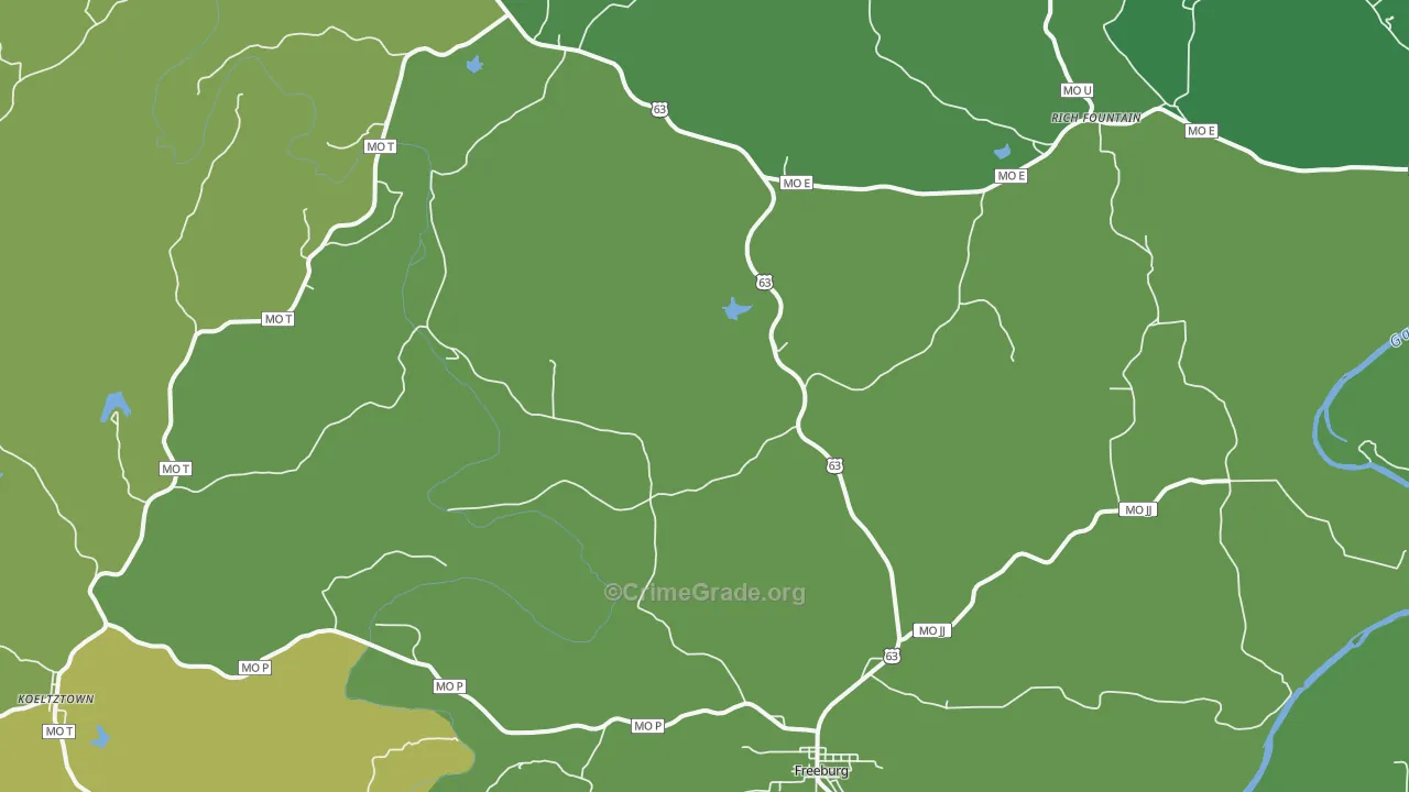 65035, MO Map of Vehicle Theft Rates