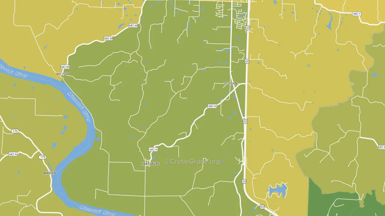 65039, MO Map of Vehicle Theft Rates