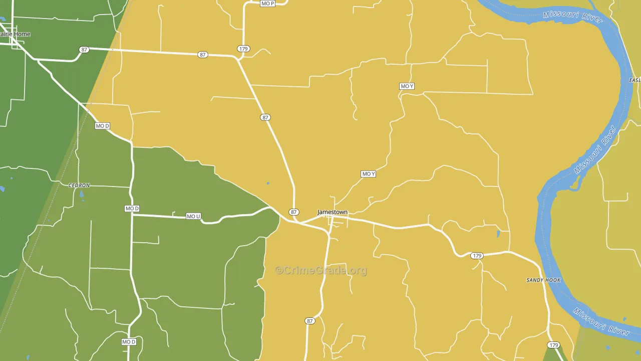 65046, MO Map of Vehicle Theft Rates