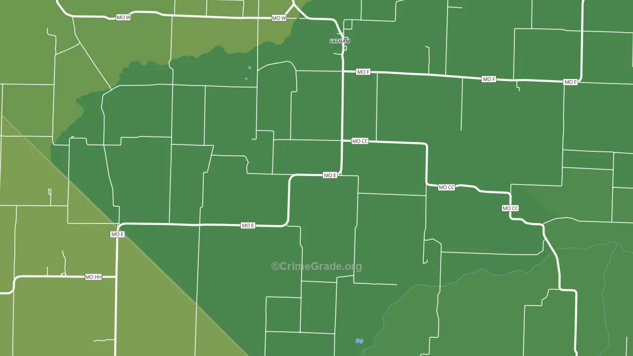 65050, MO Map of Vehicle Theft Rates