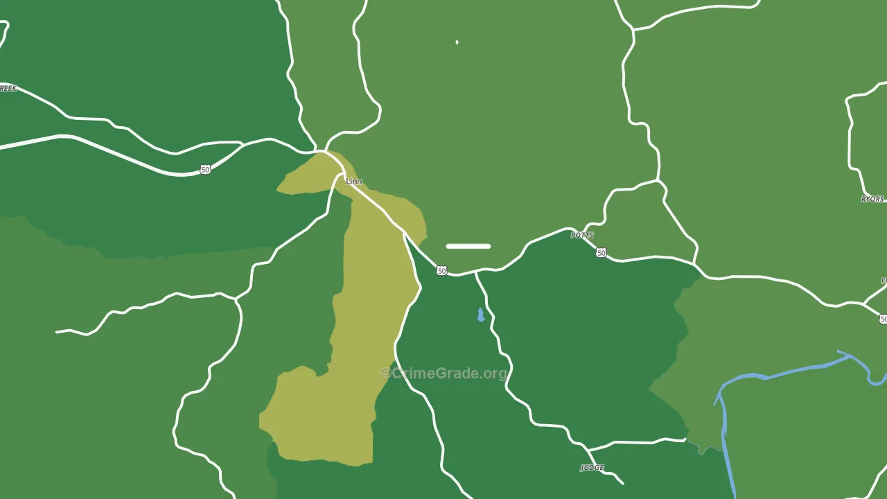 65051, MO Map of Vehicle Theft Rates