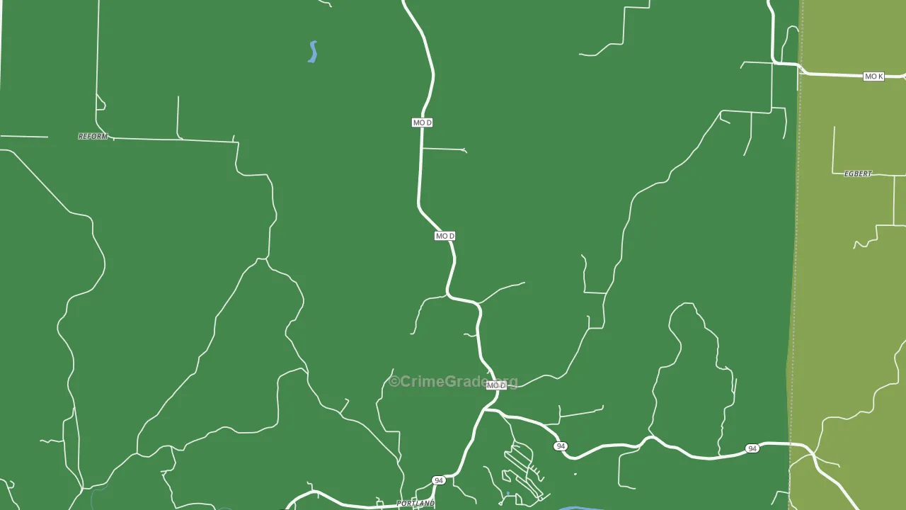 65067, MO Map of Vehicle Theft Rates