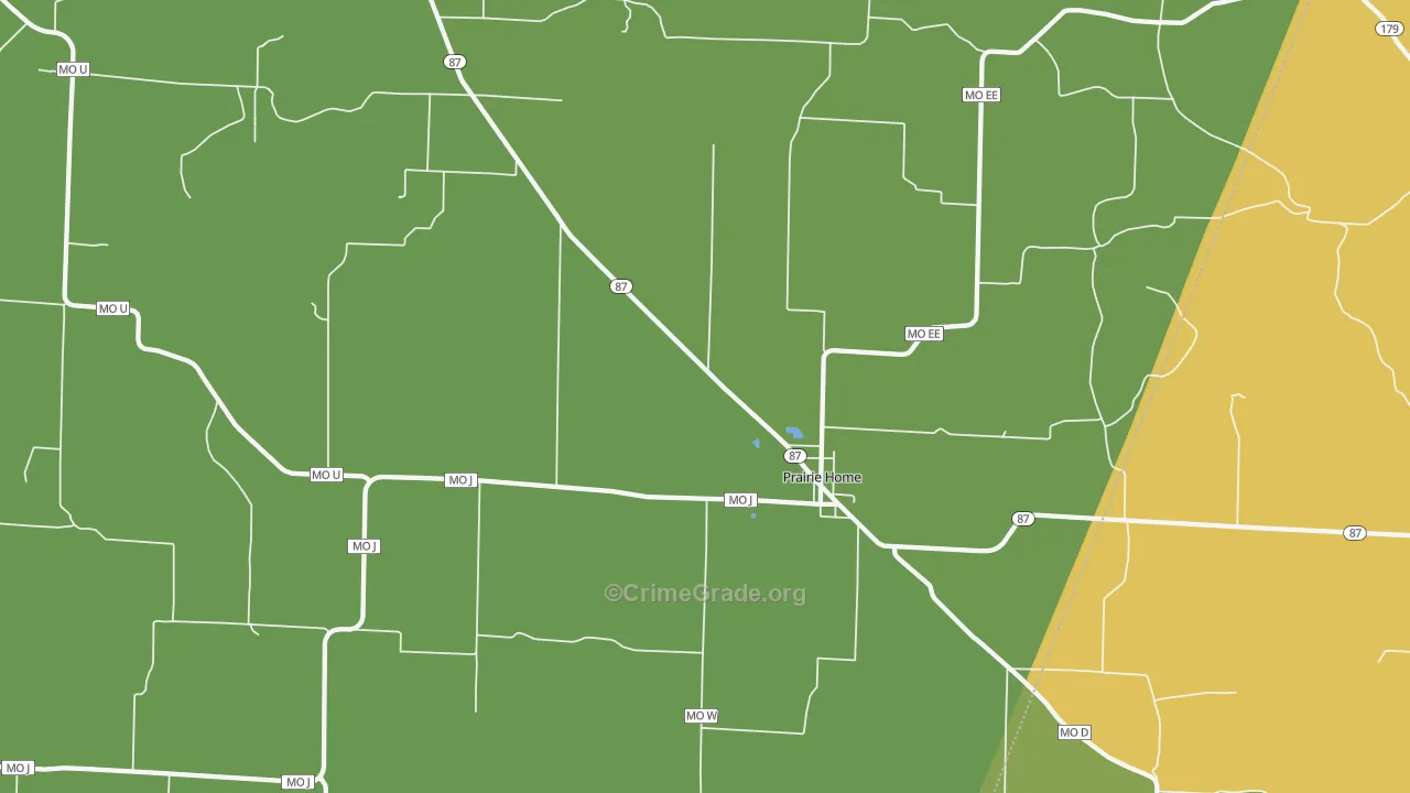 65068, MO Map of Vehicle Theft Rates