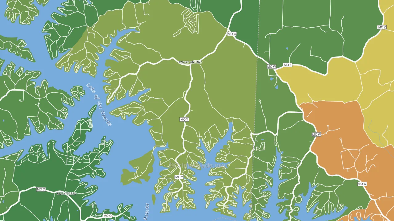65072, MO Map of Vehicle Theft Rates