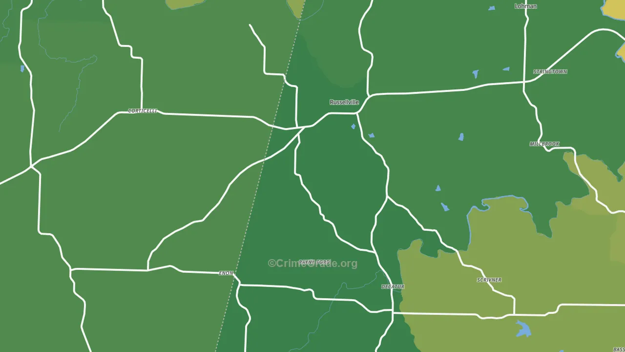 65074, MO Map of Vehicle Theft Rates