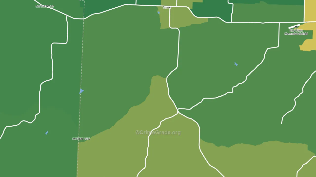 65078, MO Map of Vehicle Theft Rates